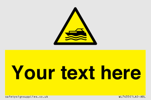 Custom Warning motorised watercraft